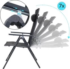 Casaria Tuinstoel Aluminium - 2 Stuks Inklapbaar - Antraciet -Tuinmeubel Verkoop 1200x1183 1