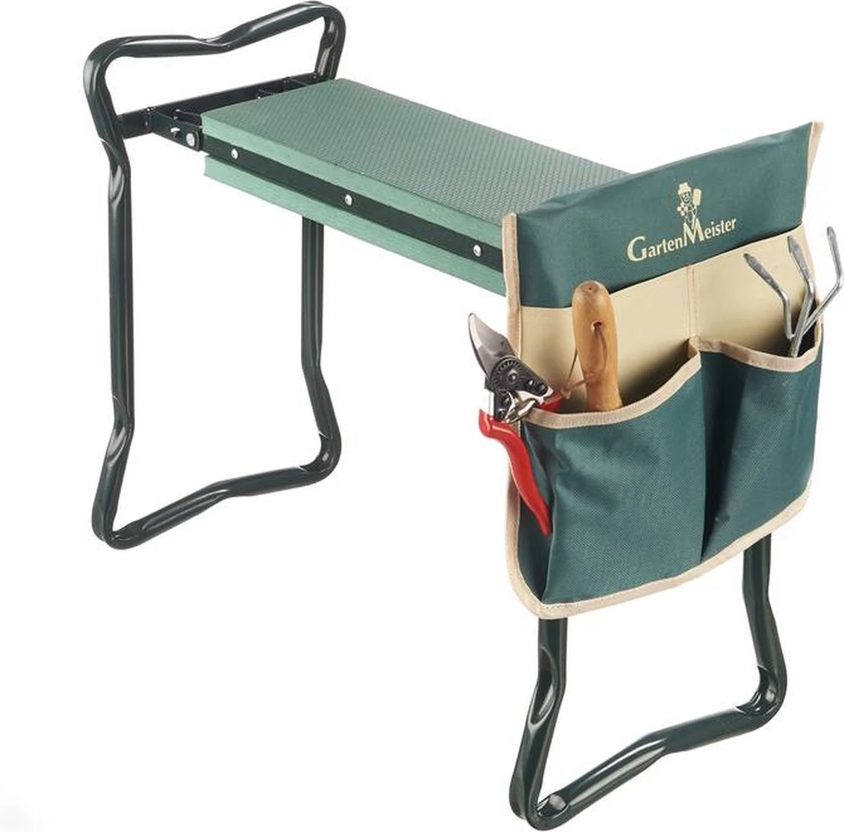 GartenMeister 2 In 1 XXL Zit- En Kniebank - Belastbaar Tot 150 Kg - Inclusief Praktische Gereedschapstas 3 GartenMeister 2 In 1 XXL Zit- En Kniebank - Belastbaar Tot 150 Kg - Inclusief Praktische Gereedschapstas
