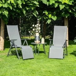 Garden Impressions - Sol Verstelbare Tuinstoel - Aluminium - Zwart -Tuinmeubel Verkoop 1200x1200 101