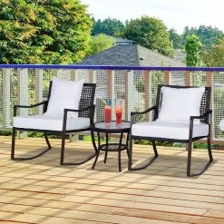 Outsunny Tuinset 7-delig Schommelstoel Set Zitgroep Met Kussens Rotan Bruin 863-030 -Tuinmeubel Verkoop 1200x1200 1012