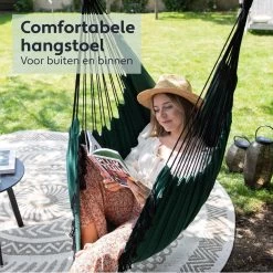 Vita5 XXL Hangstoel | Binnen&Buiten Hangnest | Incl. 2 Kussens En Boekenvak | Volwassenen&Kinderen | Hangmatstoel Tot 225kg | Donkergroen 16 Vita5 XXL Hangstoel | Binnen&Buiten Hangnest | Incl. 2 Kussens En Boekenvak | Volwassenen&Kinderen | Hangmatstoel Tot 225kg | Donkergroen -Tuinmeubel Verkoop 1200x1200 102