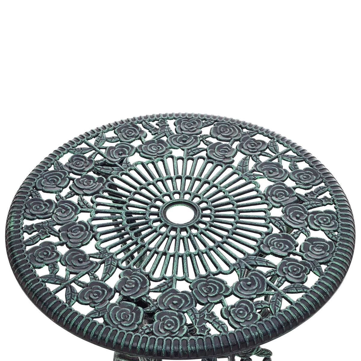 Bistroset Balkonset Gietijzer Tuintafel En 2 Tuinstoelen Groen 8 Bistroset Balkonset Gietijzer Tuintafel En 2 Tuinstoelen Groen - Afbeelding 6