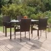 VidaXL 5-delige Tuinset Poly Rattan Bruin -Tuinmeubel Verkoop 1200x1200 1048