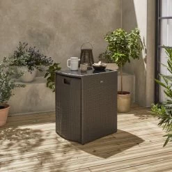 Alice's Garden Balkonset Doppio - 2 Stoelen - Inschuifbaar - Wicker - Grijs -Tuinmeubel Verkoop 1200x1200 1070