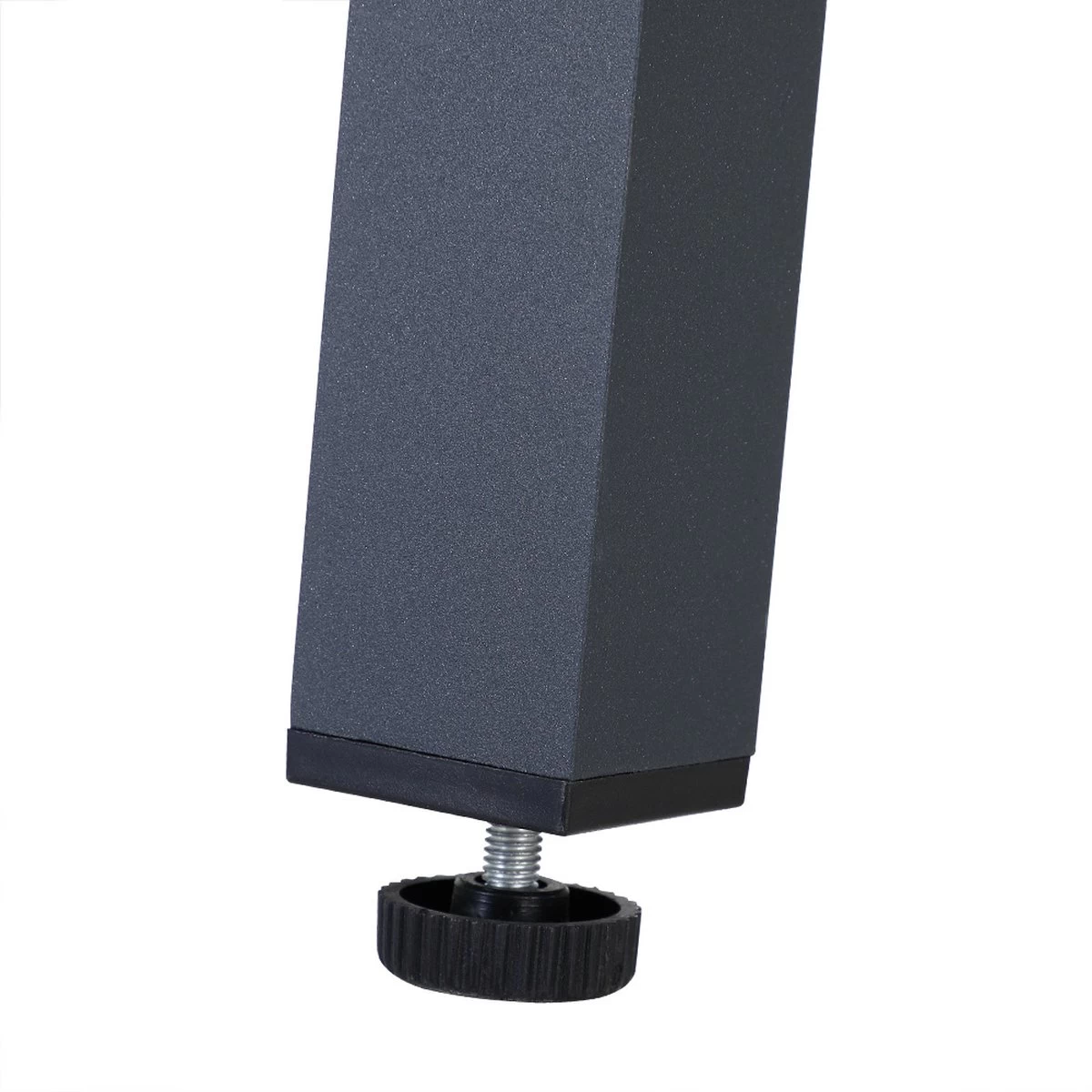 Tuinset 4 + 1 Klapstoelen Tuintafel – Aluminium 80x80cm - Grijs 12 Tuinset 4 + 1 Klapstoelen Tuintafel – Aluminium 80x80cm - Grijs - Afbeelding 10