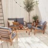 Houten Loungeset 4 Plaatsen - Ushuaïa - Grijs Kussens, Bank, Fauteuils En Lage Tafel Van Acacia, Design 1 Houten Loungeset 4 Plaatsen - Ushuaïa - Grijs Kussens, Bank, Fauteuils En Lage Tafel Van Acacia, Design -Tuinmeubel Verkoop 1200x1200 1125