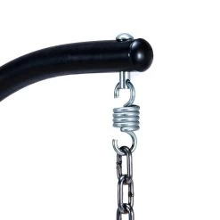 Merkloos Hangstoel Norway - Zwart Wicker & Touw Luxe Egg Hangstoel Met Dikke Antraciete Kussens Met Frame - Inklapbare Basket -Tuinmeubel Verkoop 1200x1200 116