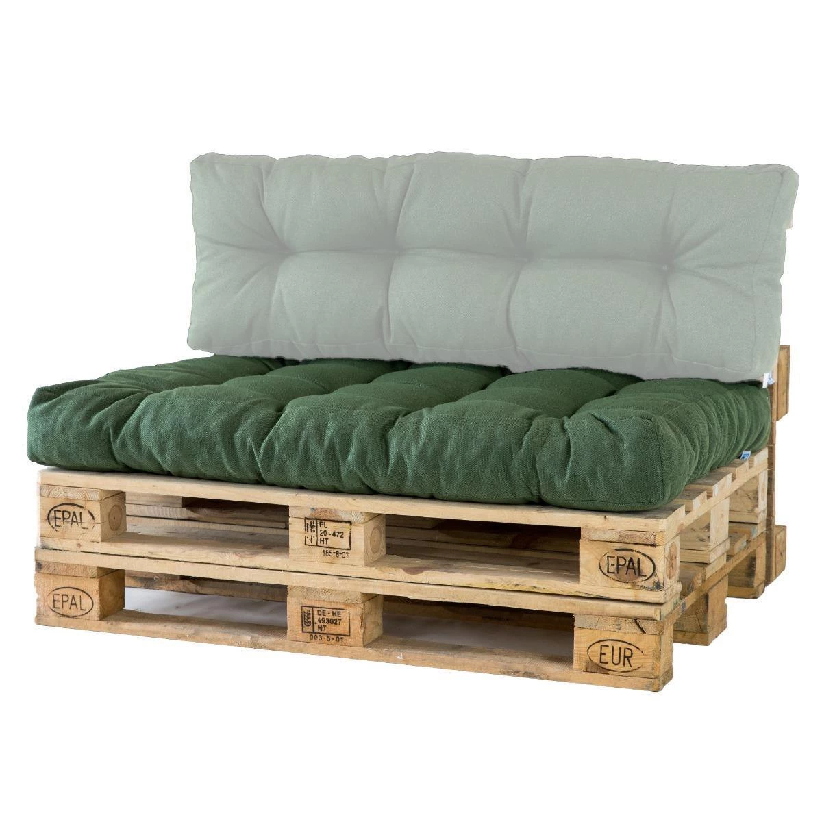 2L Home & Garden Palletkussen Metro Olijf - 120 X 80cm 4 2L Home & Garden Palletkussen Metro Olijf - 120 X 80cm - Afbeelding 2