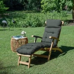 Beautissu Deckchair Kussen 200x50x8 Cm - Ligstoelkussen Antraciet - Matraskussen Voor Hangmatten En Tuin-/terrasstoelen - Flair DC -Tuinmeubel Verkoop 1200x1200 1243