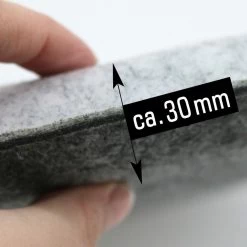 30mm Vilten Zitkussen Rond - Ø 35cm Stoelkussen Stoelpad Zacht 2-kleurig Grijs -Tuinmeubel Verkoop 1200x1200 1246