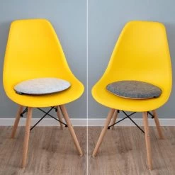 30mm Vilten Zitkussen Rond - Ø 35cm Stoelkussen Stoelpad Zacht 2-kleurig Grijs -Tuinmeubel Verkoop 1200x1200 1247