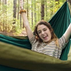 Kanyon Hangmat - Incl. Karabijnhaken En Riemen - Licht Parachutestof - 260 X 140 Cm - Tot 200kg - Groen/Khaki -Tuinmeubel Verkoop 1200x1200 1304