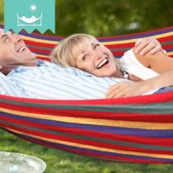 Dubbele Hangmat Rood Met Spreidstok - 1 Of 2 Persoons - Lig Oppervlak 190x150cm - Lengte 260cm -Tuinmeubel Verkoop 1200x1200 1309