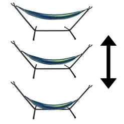 Hangmat Met Standaard En Opbergtas – 2 Persoons – Max. Draaggewicht 200Kg – Hangmatset – Hangmatten – Hang Mat Voor Binnen En Buiten – Hangmatstandaard – Hammock – Blauw / Groen -Tuinmeubel Verkoop 1200x1200 1343