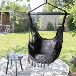 Vita5 XXL Hangstoel - Binnen&Buiten Hangnest - Incl. 2 Kussens En Boekenvak - Volwassenen&Kinderen - Hangmatstoel Tot 225kg - Zwart 22 Vita5 XXL Hangstoel - Binnen&Buiten Hangnest - Incl. 2 Kussens En Boekenvak - Volwassenen&Kinderen - Hangmatstoel Tot 225kg - Zwart -Tuinmeubel Verkoop 1200x1200 143
