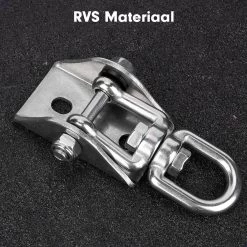 Luxe Ophangsysteem - 180° Schommelen, 360° Roteerbaar - Plafondhaak - Ophanghaak - Hangstoel Buiten - Hangstoel Binnen – Schommelstoel - Schommel - Bokszakken - RVS - Nederlandse Handleiding - -Tuinmeubel Verkoop 1200x1200 16