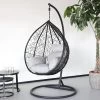 Egg Hangstoel Roundabout Zwart -Tuinmeubel Verkoop 1200x1200 182