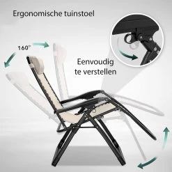 Sens Design Tuinstoel - Ligstoel Tuin - Beige -Tuinmeubel Verkoop 1200x1200 2