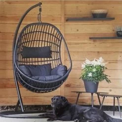 Hangstoel Sturdy Frame Zwart -Tuinmeubel Verkoop 1200x1200 207