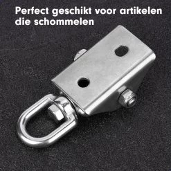 Luxe Ophangsysteem - 180° Schommelen, 360° Roteerbaar - Plafondhaak - Ophanghaak - Hangstoel Buiten - Hangstoel Binnen – Schommelstoel - Schommel - Bokszakken - RVS - Nederlandse Handleiding - -Tuinmeubel Verkoop 1200x1200 21