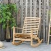 Outsunny Tuin Schommelstoel, Relaxstoel, Tuinstoel, Bamboe Multiplex Naturel 84A-171 -Tuinmeubel Verkoop 1200x1200 234