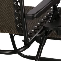 Springos Tuinstoel | Ligstoel | Opvouwbaar | Verstelbaar | Ergonomische Hoofdsteun | Bruin / Zwart -Tuinmeubel Verkoop 1200x1200 26