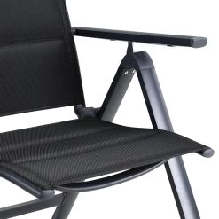 Casaria Tuinstoel Aluminium - 2 Stuks Inklapbaar - Antraciet -Tuinmeubel Verkoop 1200x1200 262