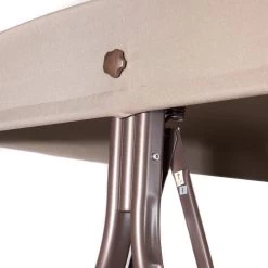 SORARA® Luxe Schommelbank Met Zonnescherm - Bruin - Zware Kwaliteit. -Tuinmeubel Verkoop 1200x1200 328