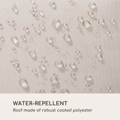 Blumfeldt Palermo Schommelbank - Hollywoodschommel 130 X 207 Cm - Ligbed Met Dak - Schommelstoel Voor 2 Personen - Tuinbank Inclusief Nekkussens - Stalen Frame En Polyester Dak - Grijs -Tuinmeubel Verkoop 1200x1200 375