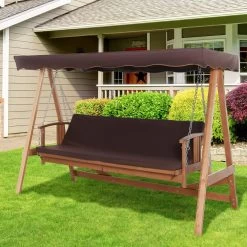 Outsunny Hollywoodschommel Hout Tuinschommel Schommelbank Ligfunctie 3 Personen 84A-185 -Tuinmeubel Verkoop 1200x1200 428