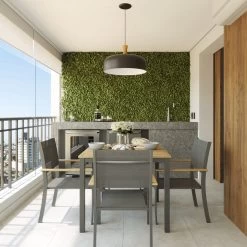 NATERIAL - Tuintafel Vierkant ORIS - 4 Personen - Houten Tafel 90x90 Cm - Aluminium - Met Houten Blad - Eucalyptus -Tuinmeubel Verkoop 1200x1200 437