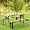 Merkloos Biertafelset / Bierbank - 3-delig - 170cm -Tuinmeubel Verkoop 1200x1200 476