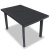 VidaXL Tuintafel 126x76x72 Cm Kunststof Antraciet -Tuinmeubel Verkoop 1200x1200 491