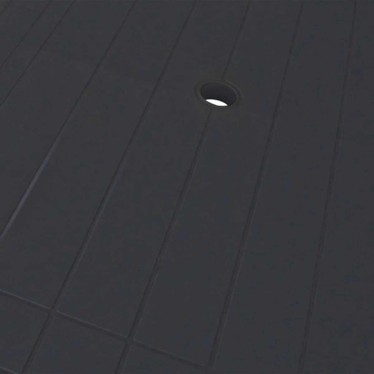 VidaXL Tuintafel 126x76x72 Cm Kunststof Antraciet 7 VidaXL Tuintafel 126x76x72 Cm Kunststof Antraciet - Afbeelding 5