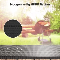 LifeGoods Klaptafel - Inklapbaar - 180 Cm - 6 Tot 8 Personen - Zwart -Tuinmeubel Verkoop 1200x1200 503