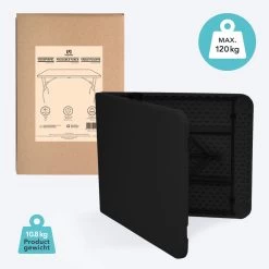 LifeGoods Klaptafel - Inklapbaar - 70x180cm - Verstelbare Vouwtafel - Weerbestendig - Zwart -Tuinmeubel Verkoop 1200x1200 517