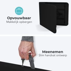 LifeGoods Klaptafel - Inklapbaar - 70x180cm - Verstelbare Vouwtafel - Weerbestendig - Zwart -Tuinmeubel Verkoop 1200x1200 519