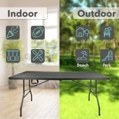 MaxxGarden Vouwtafel - Zwart - Rotanlook - 180x75x74 Cm 15 MaxxGarden Vouwtafel - Zwart - Rotanlook - 180x75x74 Cm -Tuinmeubel Verkoop 1200x1200 528