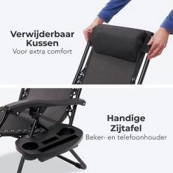 LifeGoods Opvouwbare Tuinstoelen - Verstelbaar Zonnescherm - 2 Stuks - 30°-90° Verstelbaar - Metaal - Zwart 17 LifeGoods Opvouwbare Tuinstoelen - Verstelbaar Zonnescherm - 2 Stuks - 30°-90° Verstelbaar - Metaal - Zwart -Tuinmeubel Verkoop 1200x1200 56