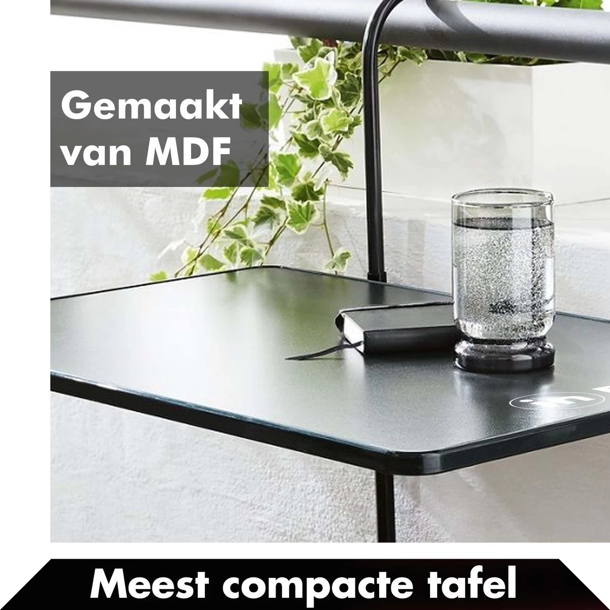 Balkontafel Inklapbaar – Zwart – 60 X 60 X 70 Cm – Hout Balkontafeltje Hangend Balkonbar Balkontafels Opklapbaar Hangtafel Balcony Table – Ophangbaar Voor Aan Het Balkon – Vouwtafel Wandtafel Inklapbare Tafel – Bijzettafel – Buiten Tafeltje Klaptafel 7 Balkontafel Inklapbaar – Zwart – 60 X 60 X 70 Cm – Hout Balkontafeltje Hangend Balkonbar Balkontafels Opklapbaar Hangtafel Balcony Table – Ophangbaar Voor Aan Het Balkon – Vouwtafel Wandtafel Inklapbare Tafel – Bijzettafel – Buiten Tafeltje Klaptafel - Afbeelding 5