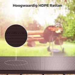 LifeGoods Klaptafel - Inklapbaar - 180 Cm - 6 Tot 8 Personen - Bruin -Tuinmeubel Verkoop 1200x1200 594