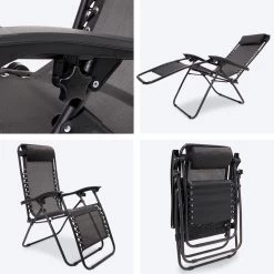 LifeGoods Opvouwbare Tuinstoelen - Verstelbaar Zonnescherm - 2 Stuks - 30°-90° Verstelbaar - Metaal - Zwart 21 LifeGoods Opvouwbare Tuinstoelen - Verstelbaar Zonnescherm - 2 Stuks - 30°-90° Verstelbaar - Metaal - Zwart -Tuinmeubel Verkoop 1200x1200 60