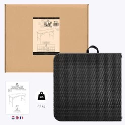 LifeGoods Klaptafel - Inklapbaar - 120 Cm - 4 Personen - Zwart -Tuinmeubel Verkoop 1200x1200 605