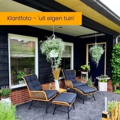 BUITEN Living Dex Wicker Loungestoel Tuin | Wicker + Aluminium | Bamboe Antraciet -Tuinmeubel Verkoop 1200x1200 66