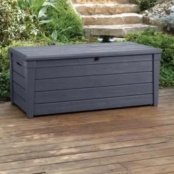 Keter Brightwood Opbergbox - 455L - 145x69,7x60,3 Cm - Grafiet -Tuinmeubel Verkoop 1200x1200 660