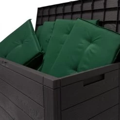 Merkloos Woody Tuin Opbergbox - 324 Liter 45x120x60 Cm - Tuinkussenbox - Antraciet/bruin -Tuinmeubel Verkoop 1200x1200 662