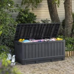 Keter Kentwood Opbergbox - 128x53.6x59 Cm - 350 L - Grafiet -Tuinmeubel Verkoop 1200x1200 679