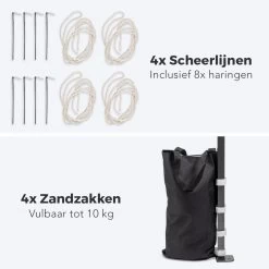 LifeGoods Partytent - 3x3 M - Zijwanden - Easy Up - Opvouwbaar - Waterdicht - Draagtas Met Wieltjes - Donkergrijs 24 LifeGoods Partytent - 3x3 M - Zijwanden - Easy Up - Opvouwbaar - Waterdicht - Draagtas Met Wieltjes - Donkergrijs -Tuinmeubel Verkoop 1200x1200 701