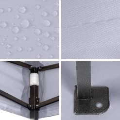 LifeGoods Partytent - 3x3 M - Easy Up - Opvouwbaar - Waterdicht - Draagtas Met Wieltjes - Donkergrijs -Tuinmeubel Verkoop 1200x1200 711