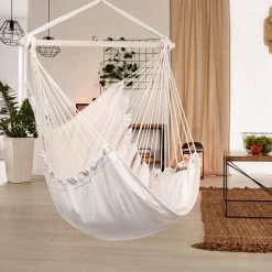 Potenza® Hangstoel – RUIM & COMFORTABEL - Binnen Of Buiten - 130x160 Cm - Belastbaar Tot 150 Kg - Incl. Bevestigingset Buiten – Creme 8 Potenza® Hangstoel – RUIM & COMFORTABEL - Binnen Of Buiten - 130x160 Cm - Belastbaar Tot 150 Kg - Incl. Bevestigingset Buiten – Creme -Tuinmeubel Verkoop 1200x1200 72